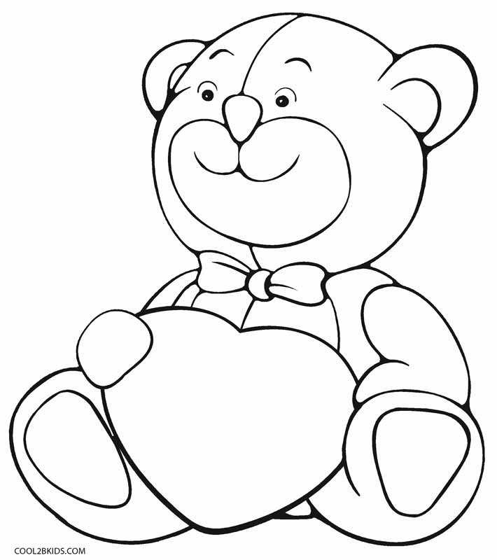 Bear Coloring Pages For Kids
 Printable Teddy Bear Coloring Pages For Kids