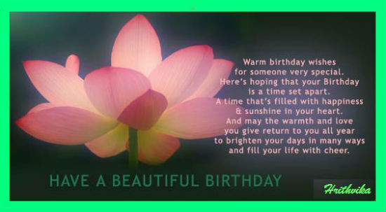 Beautiful Happy Birthday Wishes
 10 Best Beautiful Birthday Wishes With