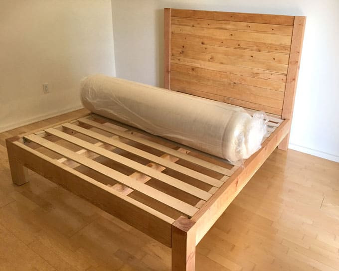 Bed Frame DIY Plans
 DIY Bed Frame & Wood Headboard $1500 Look for $100 A
