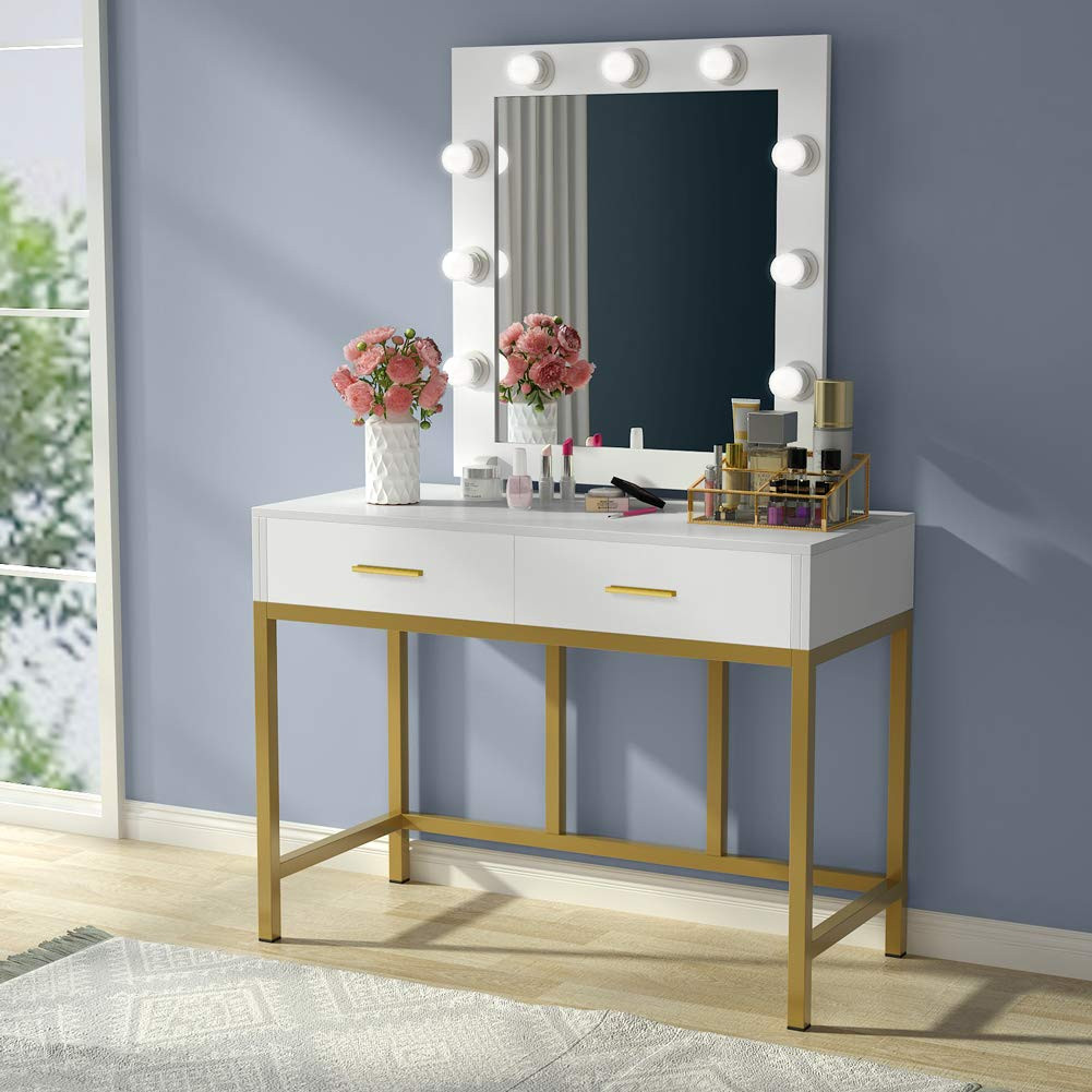 Bedroom Makeup Vanity With Lights
 Dressing Table Bedroom Vanity Set Makeup Desk w Mirror