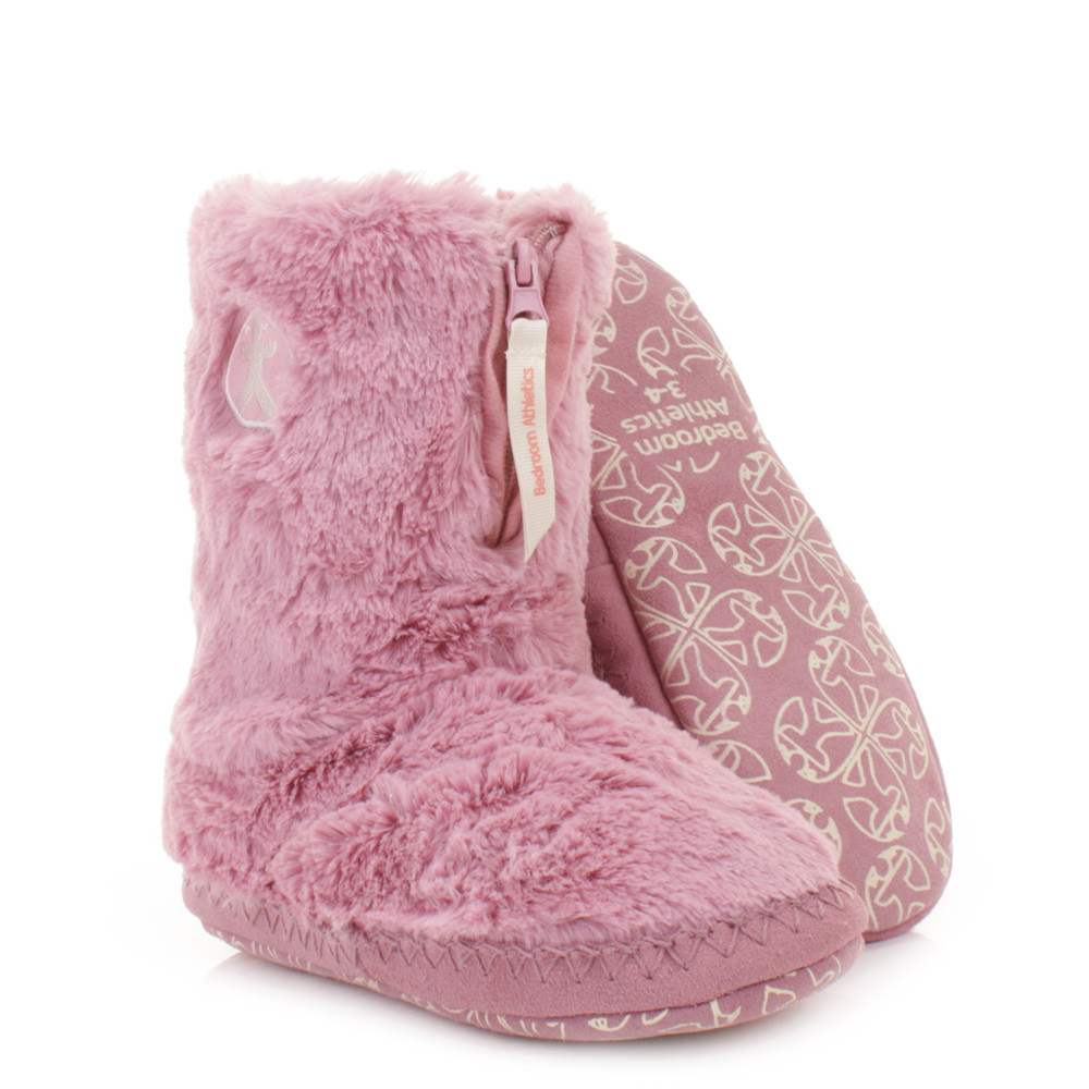 Bedroom Shoes For Womens
 WOMENS GIRLS BEDROOM ATHLETICS MARILYN PINK FAUX FUR