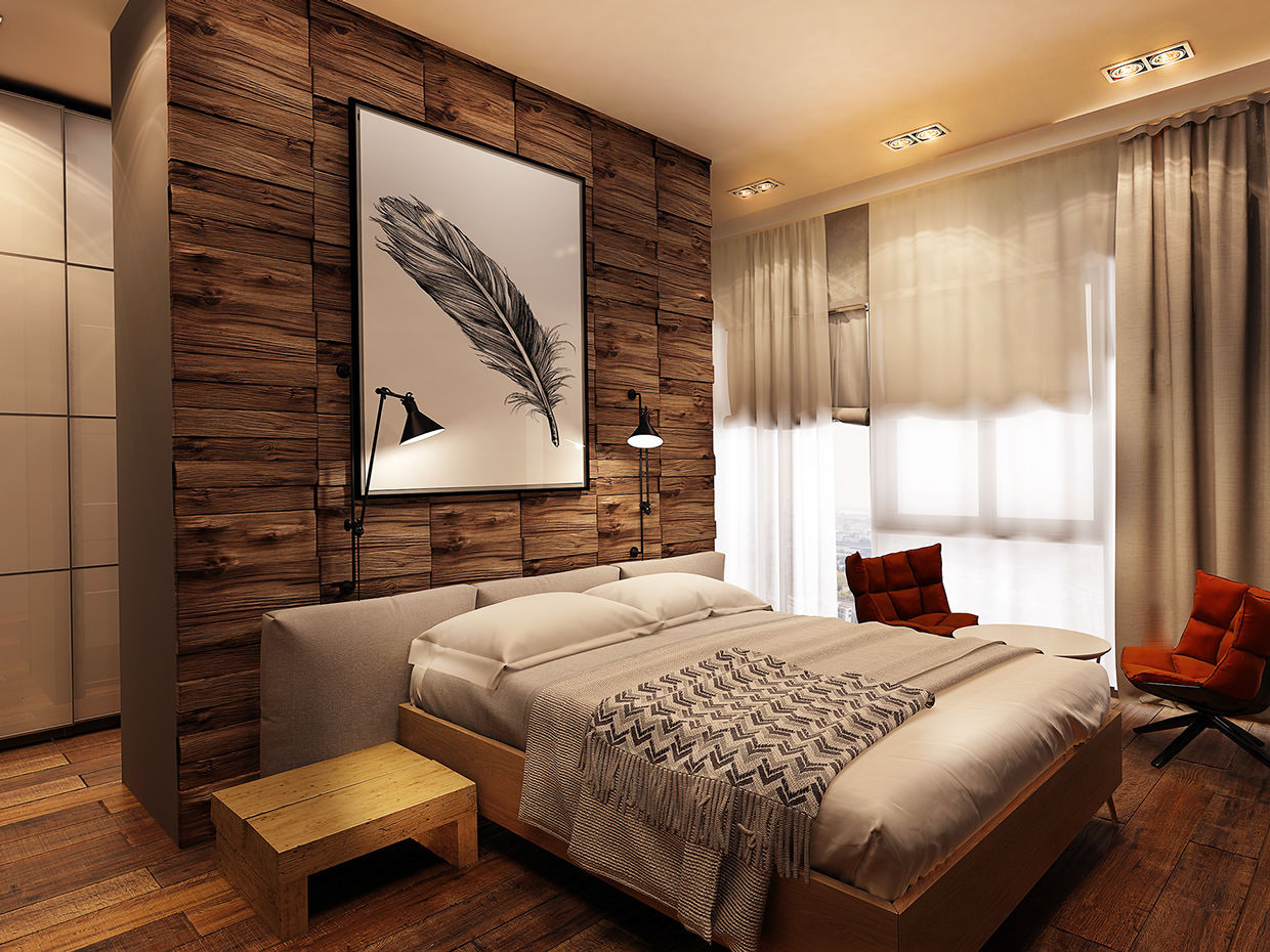 Bedroom Wall Design
 23 Rustic Bedroom Interior Design