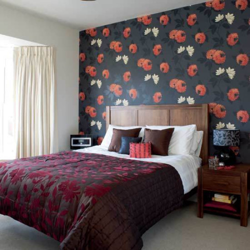 Bedroom Wall Design
 Feature Walls Wallpaper Review