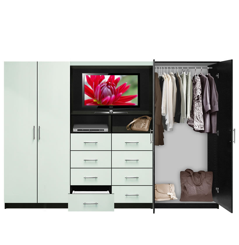 Bedroom Wall Units With Drawers
 Aventa TV Wall Unit for Bedrooms Bedroom Wall Unit 8