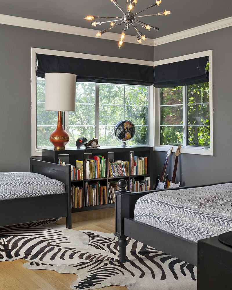 Bedroom With Grey Walls
 25 Cool Kids’ Bedrooms that Charm with Gorgeous Gray