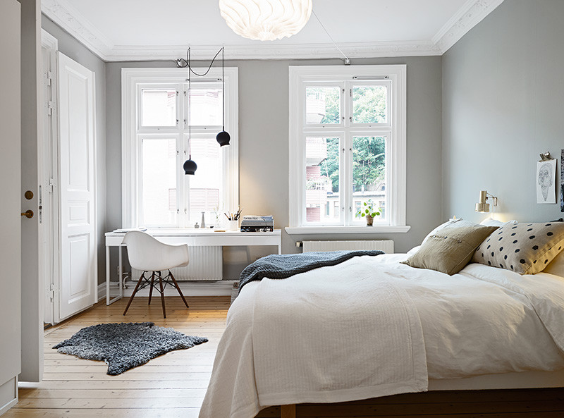 Bedroom With Grey Walls
 decordots grey walls