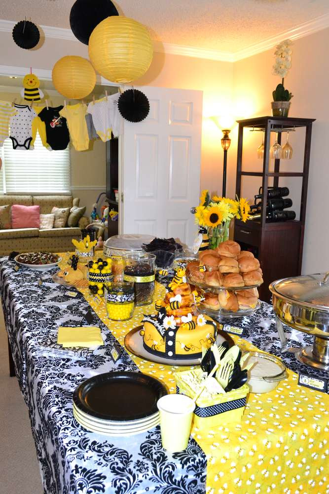 Bee Gender Reveal Party Ideas
 Bumble Bee Baby Shower Gender Reveal Party Ideas