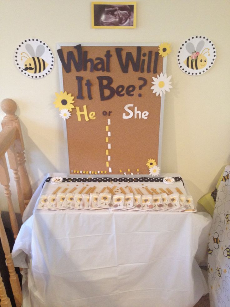 Bee Gender Reveal Party Ideas
 137 best images about What will it bee gender reveal