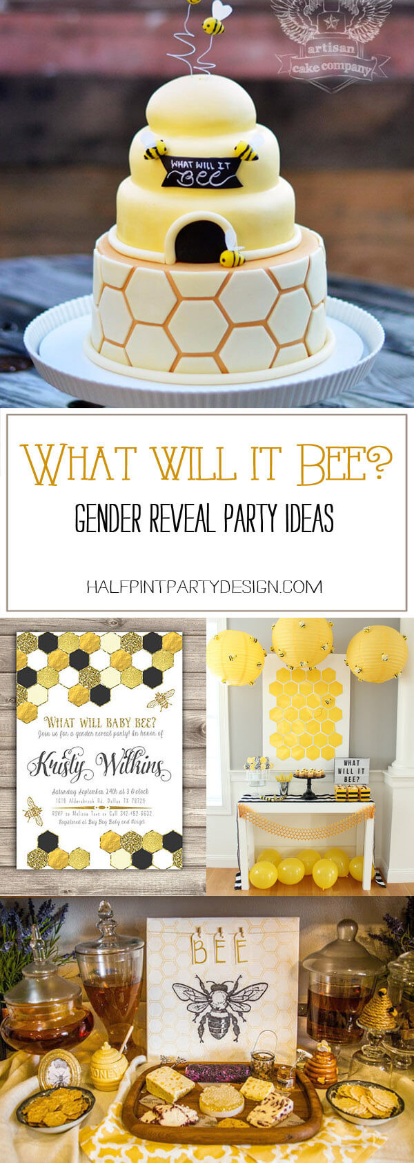 Bee Gender Reveal Party Ideas
 What Will it Bee Gender Reveal Party Ideas Halfpint