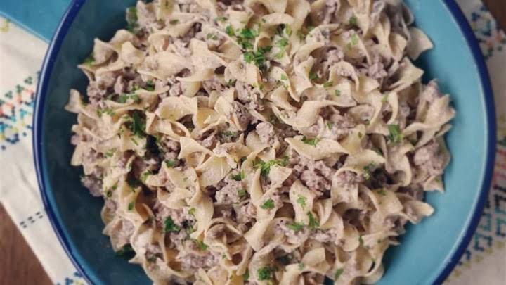 Beef And Noodles Recipe Cream Of Mushroom Soup
 10 Best Ground Beef Stroganoff Cream of Mushroom Soup Recipes