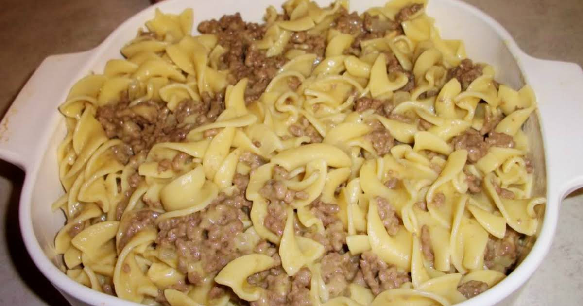 Beef And Noodles Recipe Cream Of Mushroom Soup
 10 Best Hamburger Noodle Casserole with Cream of Mushroom