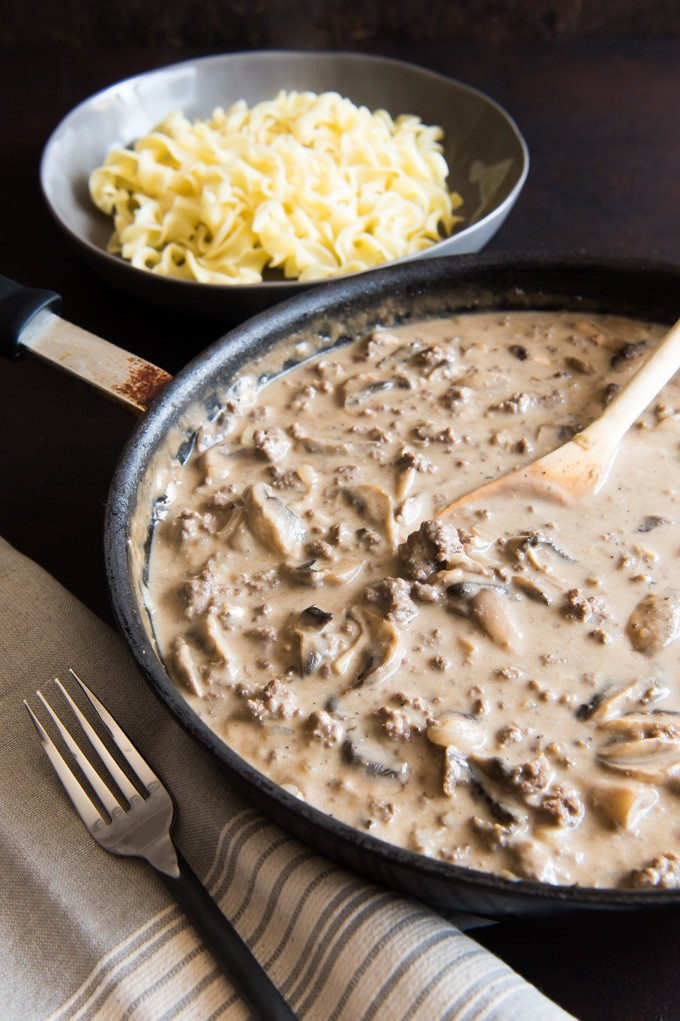 Beef And Noodles Recipe Cream Of Mushroom Soup
 Best Ground Beef Stroganoff Recipe House of Nash Eats