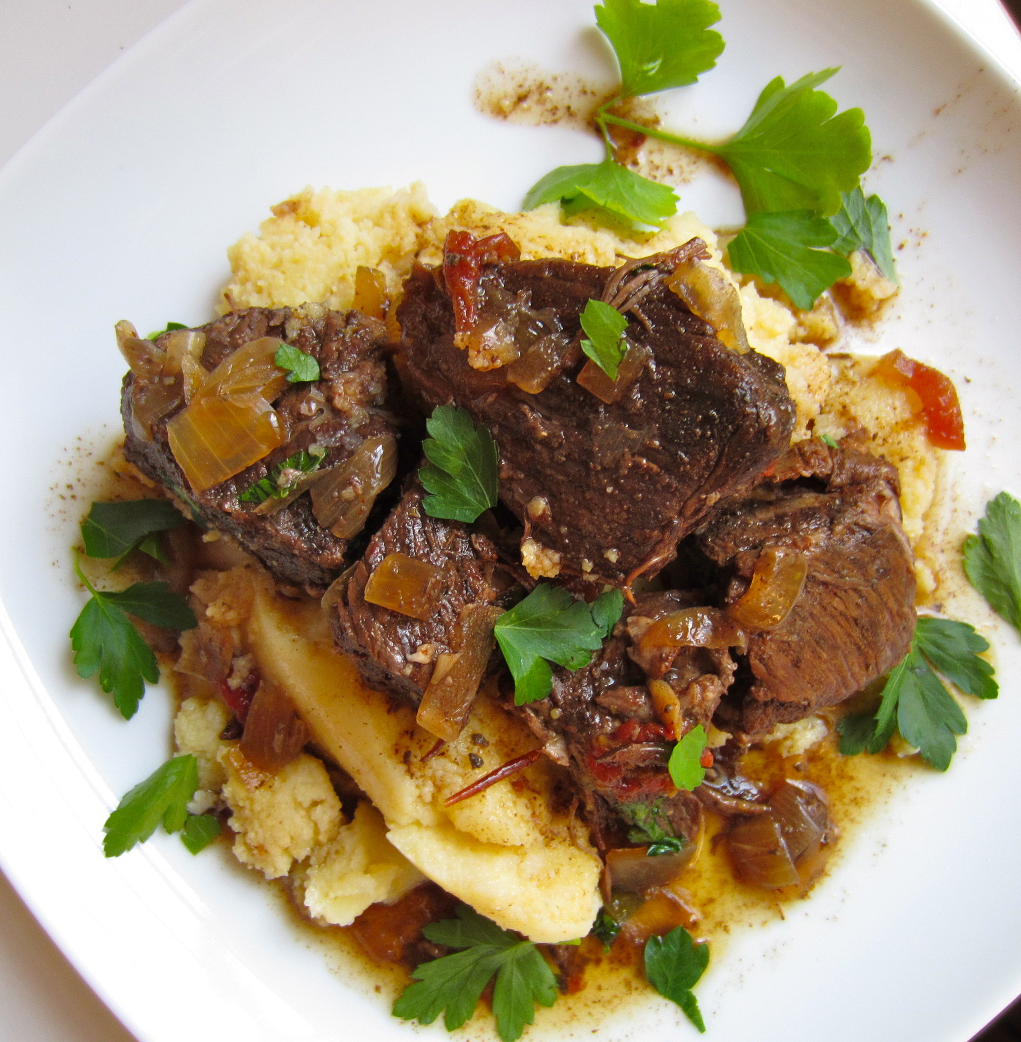 Beef Short Ribs In Crock Pot
 Crock Pot Beef Short Ribs with Ancho Chiles and Polenta
