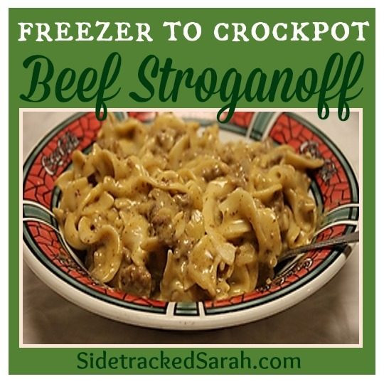 Beef Stroganoff Freezer Meal
 Beef Stroganoff Freezer to Crockpot Meal