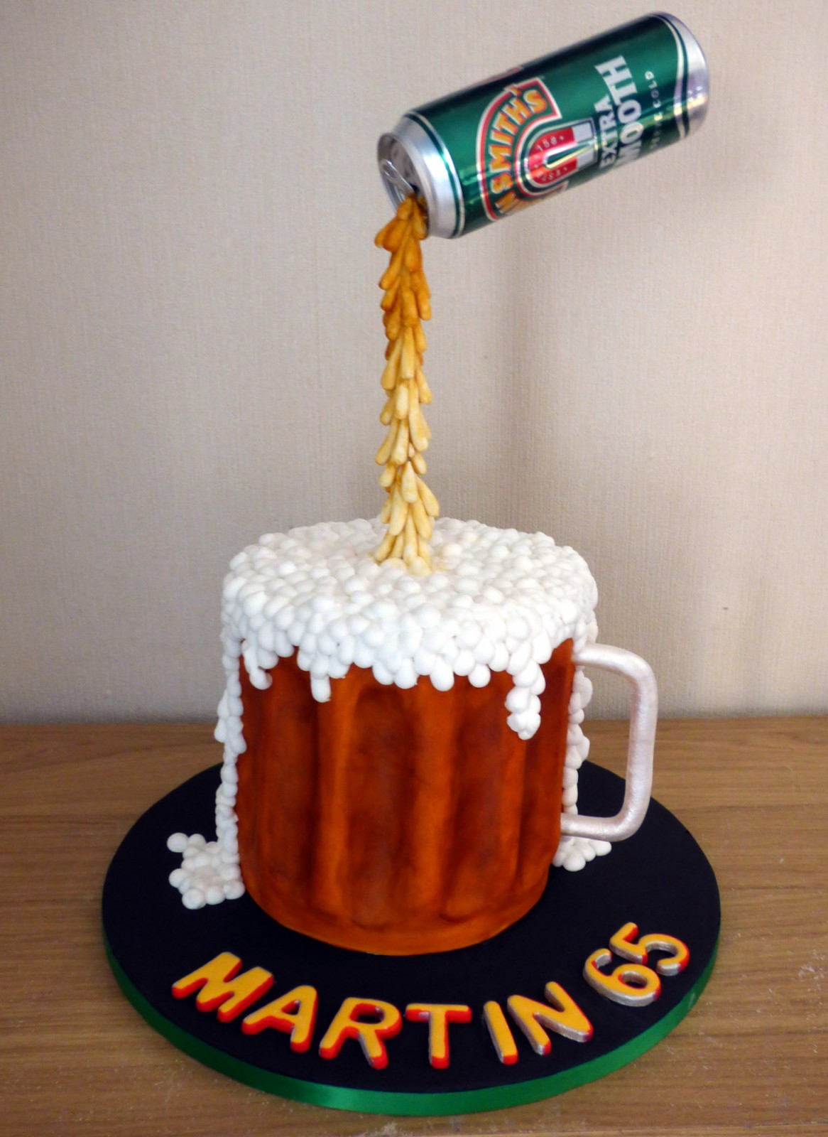 Beer Can Birthday Cake
 John Smiths Suspended Beer Can Birthday Cake Susie s Cakes