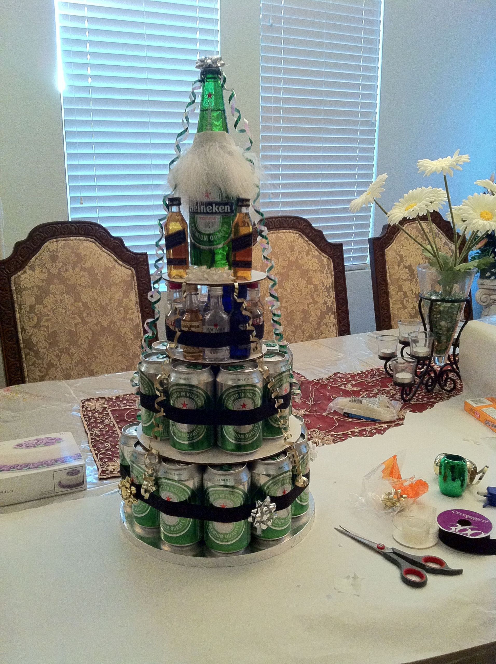 Beer Can Birthday Cake
 Beer can cake
