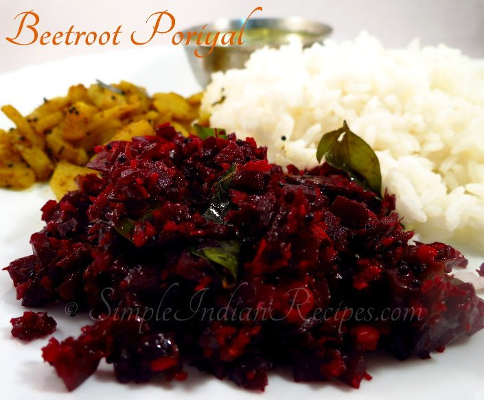 Beetroot Indian Recipes
 Beetroot Poriyal Beetroot Thoran Beetroot Stirfry