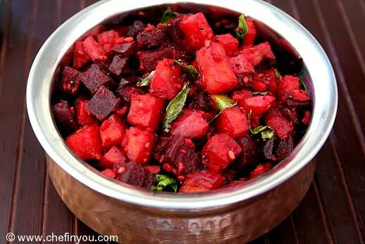 Beetroot Indian Recipes
 Beetroot Curry Recipe with Red & Golden Beets