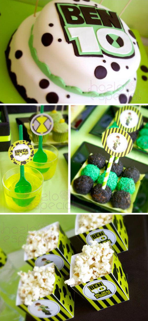 Ben 10 Birthday Party Ideas
 Kara s Party Ideas Ben 10 Alien Themed Birthday Party