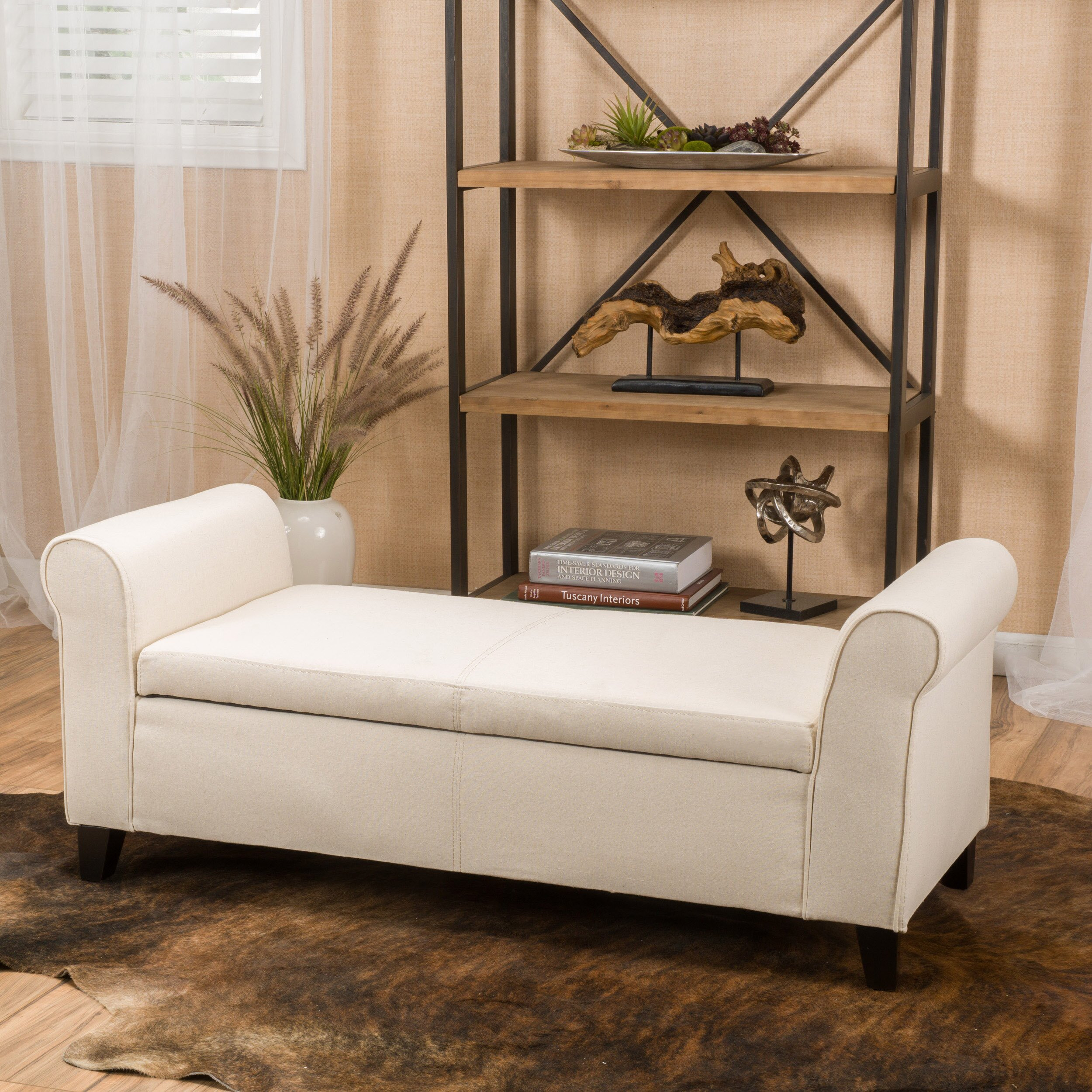 Bench For Bedroom With Storage
 Alcott Hill Varian Upholstered Storage Bedroom Bench