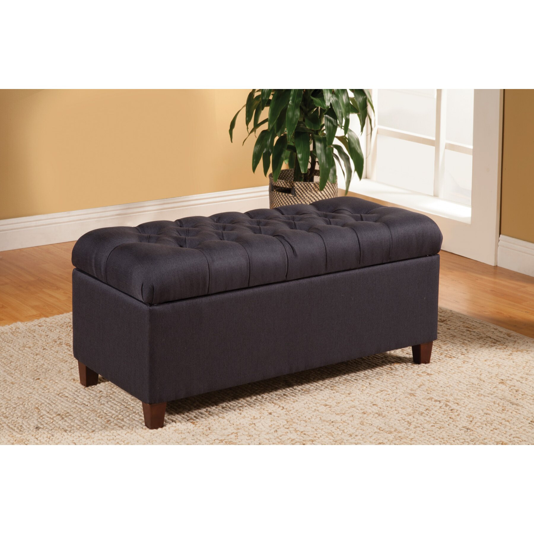 Bench For Bedroom With Storage
 Alcott Hill Henderson Upholstered Storage Bedroom Bench