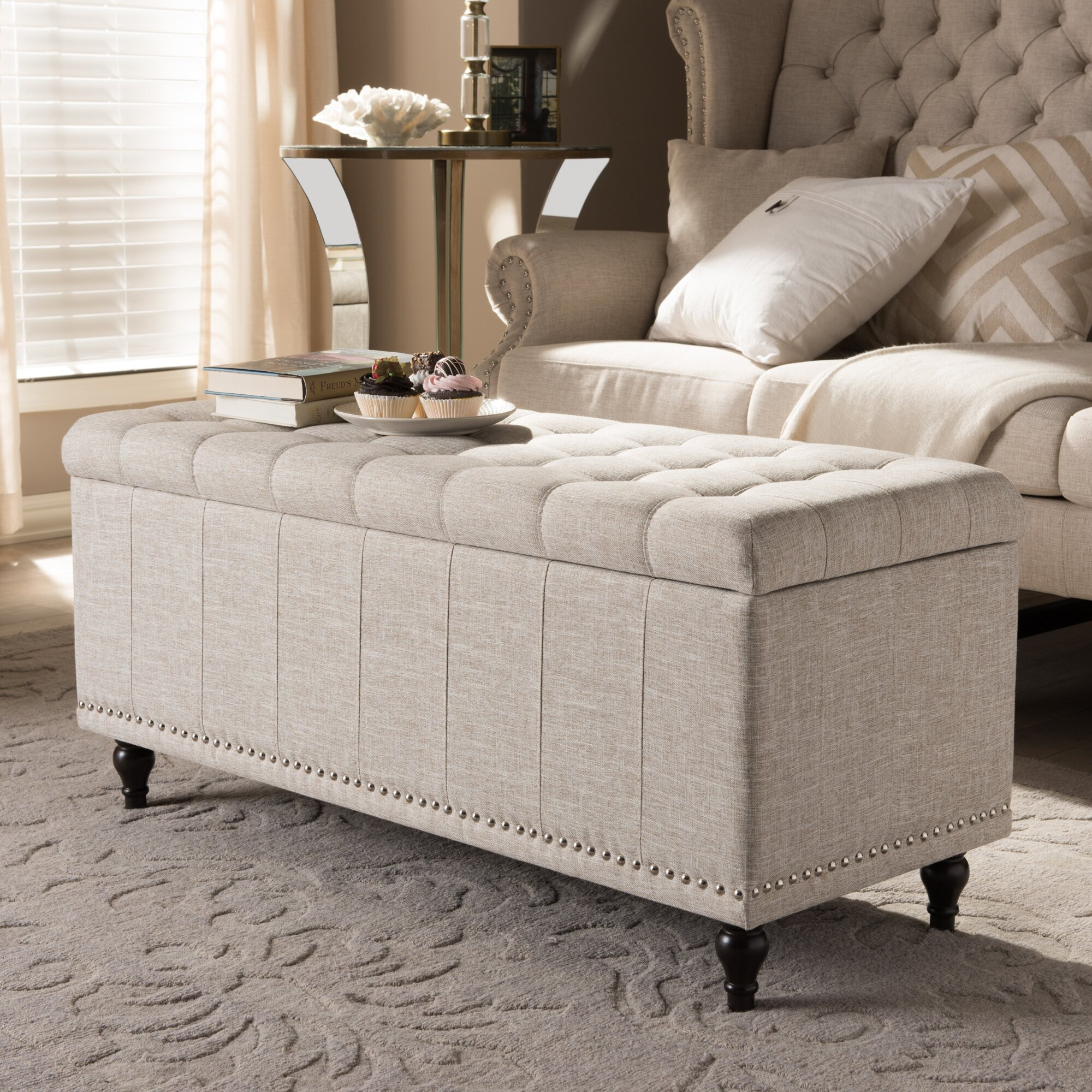 Bench For Bedroom With Storage
 Wholesale Interiors Baxton Studio Luca Upholstered Storage
