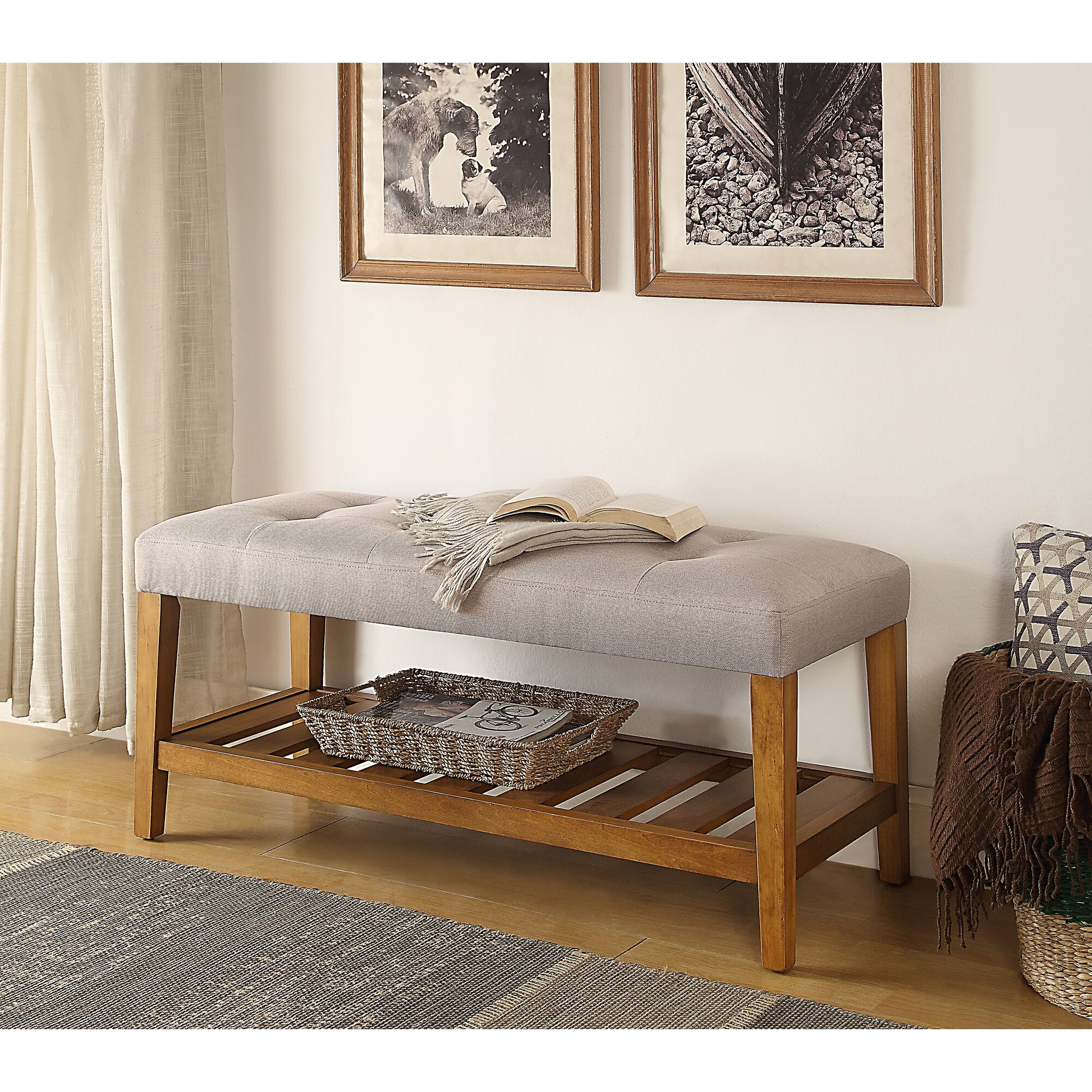 Bench For Entryway With Storage
 Charla Wood Storage Entryway Bench & Reviews