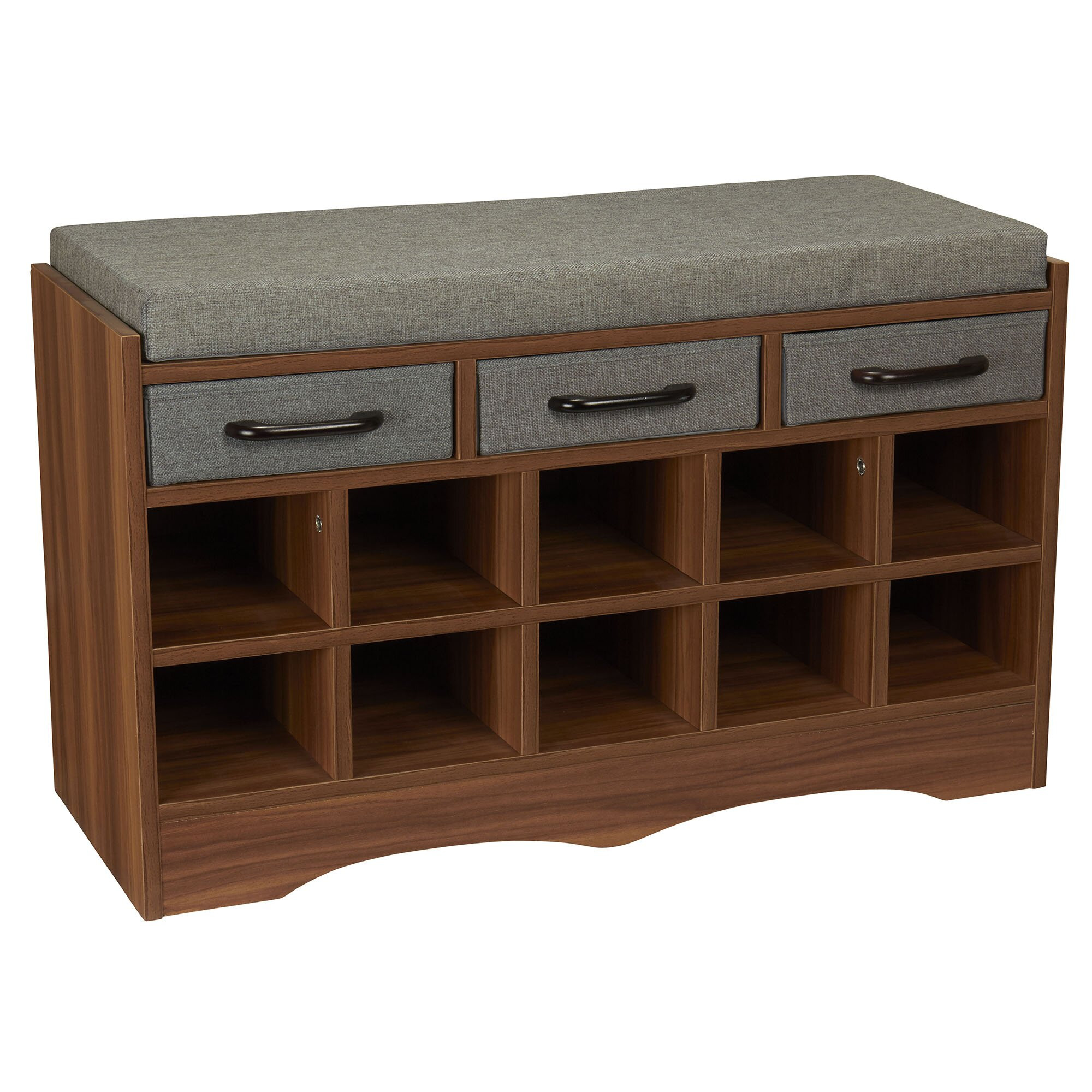 Bench For Entryway With Storage
 Household Essentials Entryway Shoe Storage Bench & Reviews