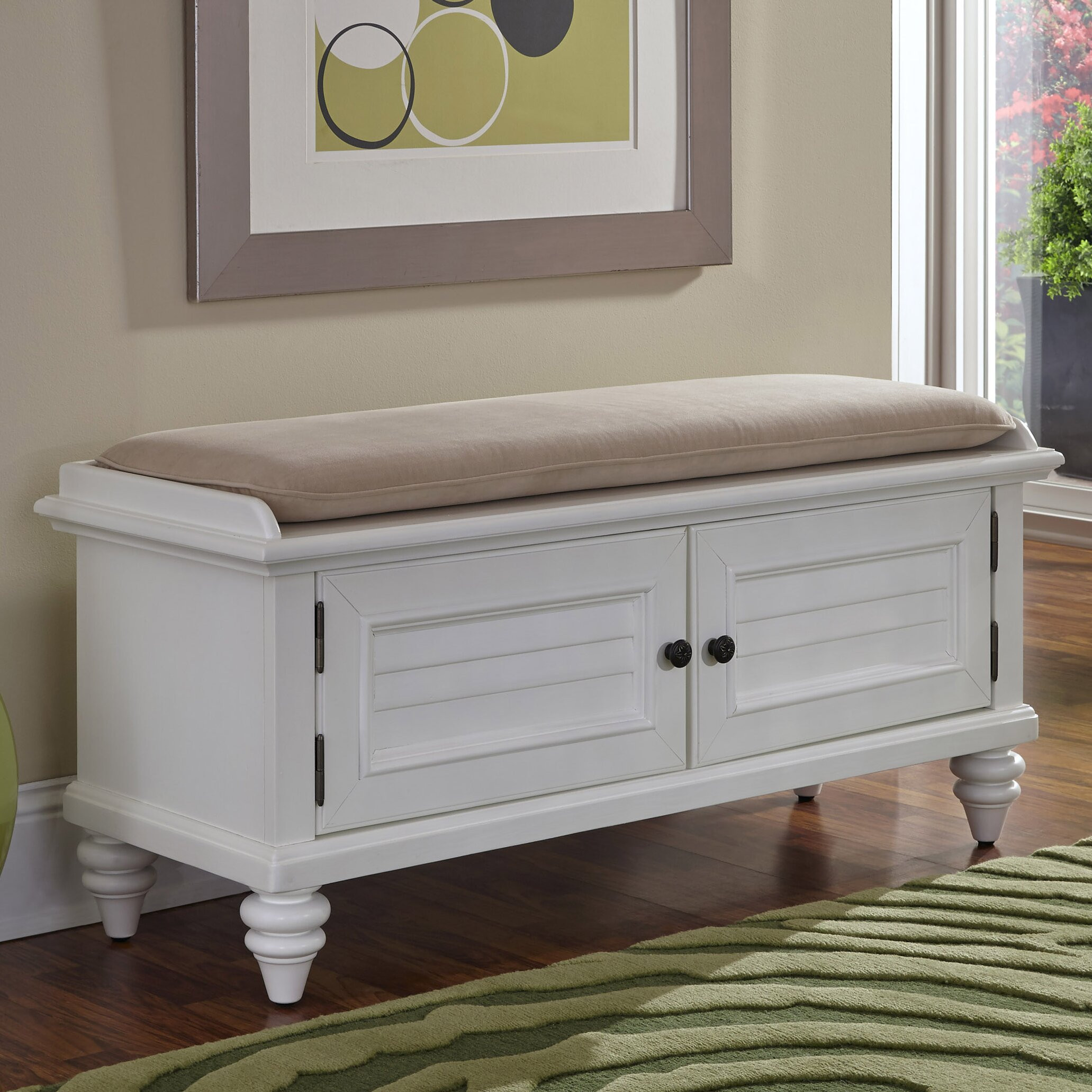 Bench For Entryway With Storage
 Breakwater Bay Kenduskeag Upholstered Storage Entryway
