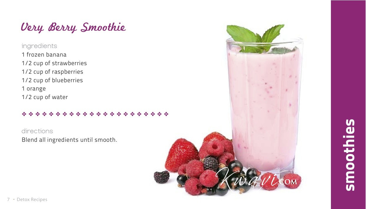 Berry Smoothie Recipes
 A smoothie recipe and a Happy video just for You Kwavi