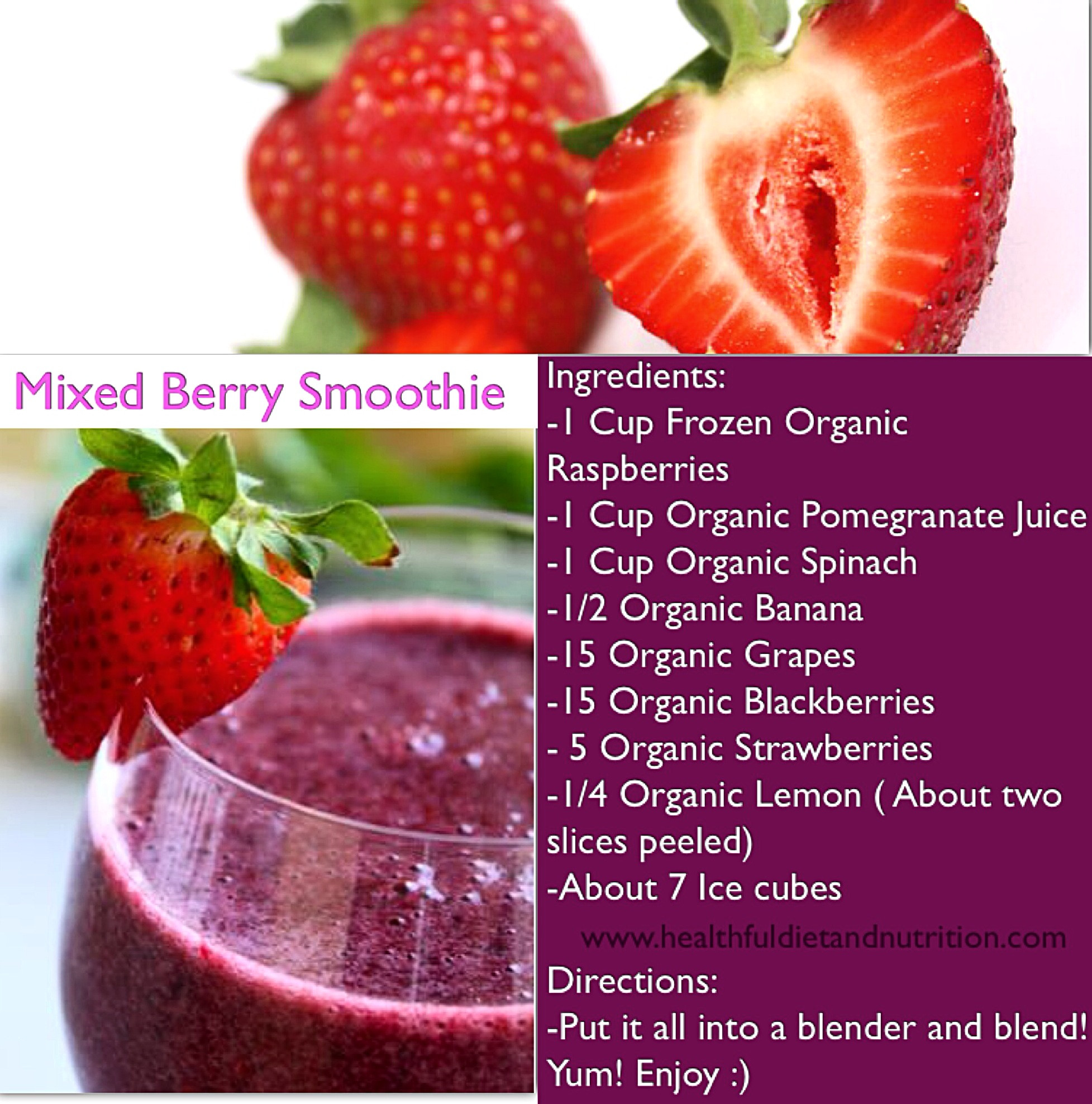 Berry Smoothie Recipes
 healthy fruit smoothie recipes