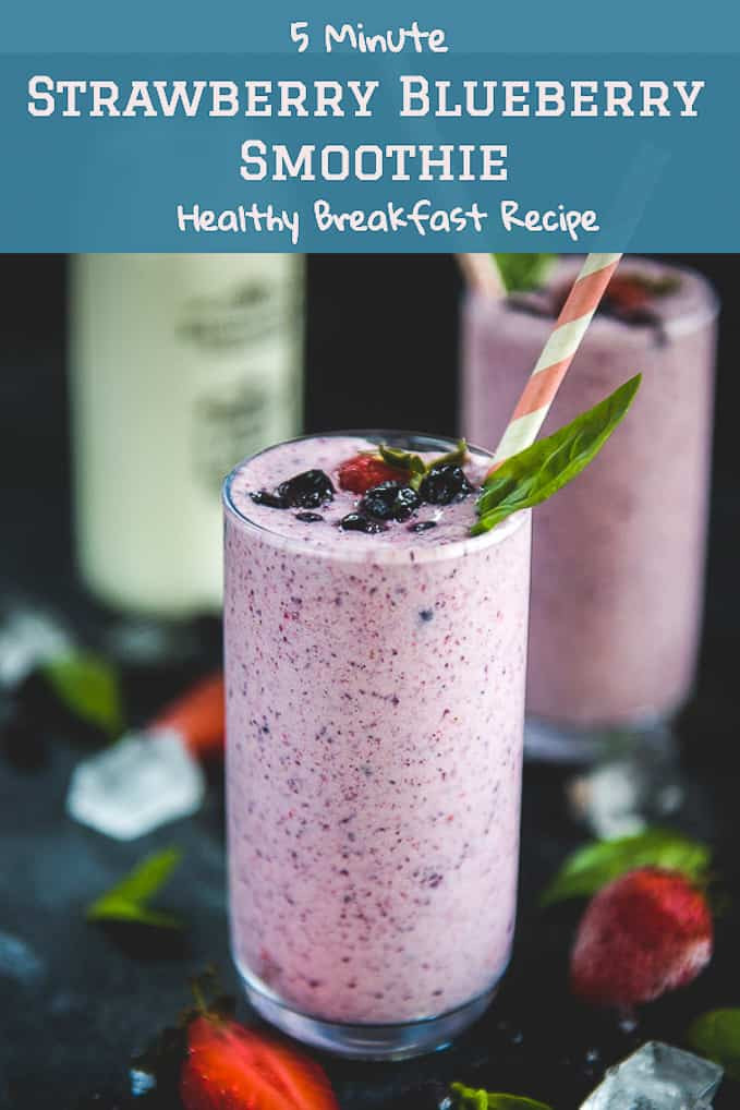 Berry Smoothie Recipes
 Super Healthy Strawberry Blueberry Smoothie Whiskaffair