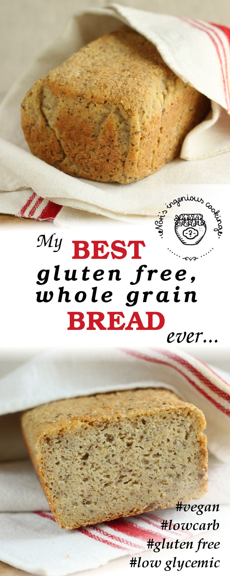 Best Gluten Free Bread Recipe
 My best gluten free whole grain bread ever vegan