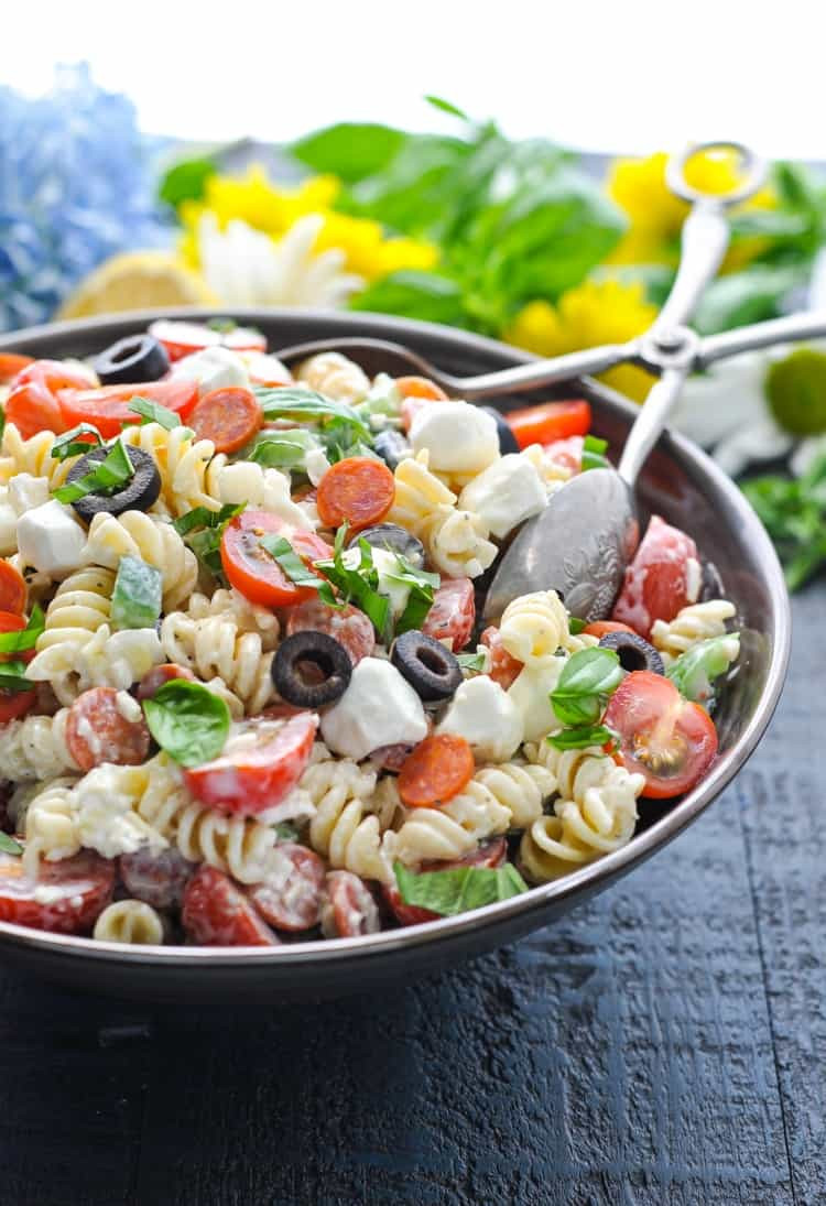 Best Italian Pasta Salad Recipe
 Creamy Italian Pasta Salad The Seasoned Mom