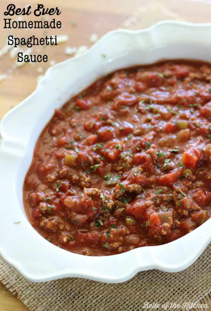 Best Italian Sauce Recipes
 Best Ever Homemade Spaghetti Sauce Belle of the Kitchen