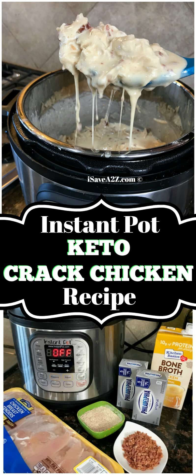 Best Keto Instant Pot Recipes
 Instant Pot Keto Crack Chicken Recipe iSaveA2Z
