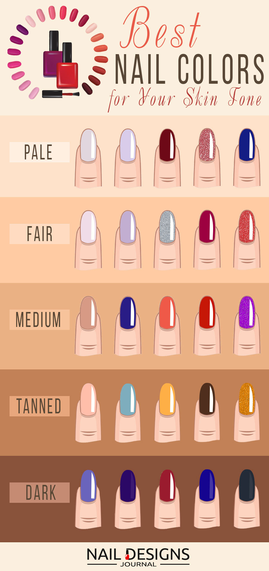 Best Nail Colors For Fair Skin
 30 Best Nail Colors For Your plexion