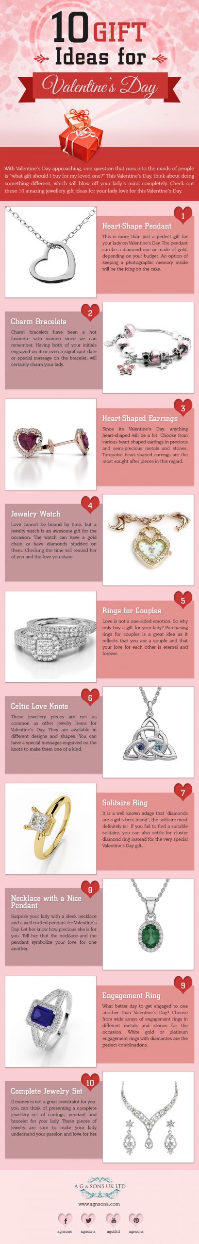 Best Valentine Gift Ideas For Her
 Top 10 Valentine’s Day Gift Ideas for Her [Infographic