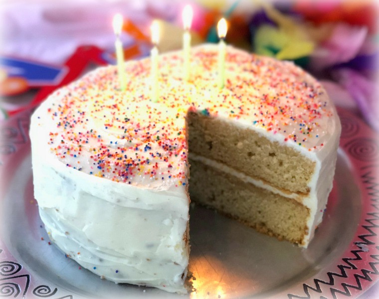 Best Vanilla Birthday Cake Recipe
 Best Ever Vanilla Birthday Cake Average Betty