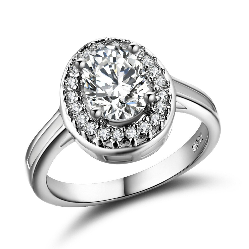Best Wedding Rings For Women
 Aliexpress Buy SHUANGR Fashion Silver Color Wedding