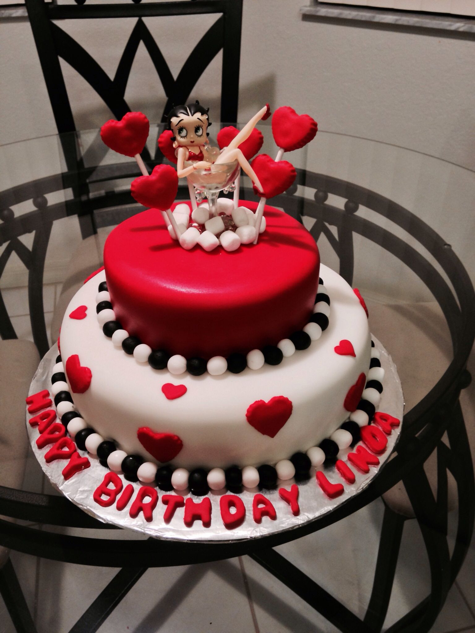 Betty Boop Birthday Cake
 Betty boop cake Cakes Pinterest