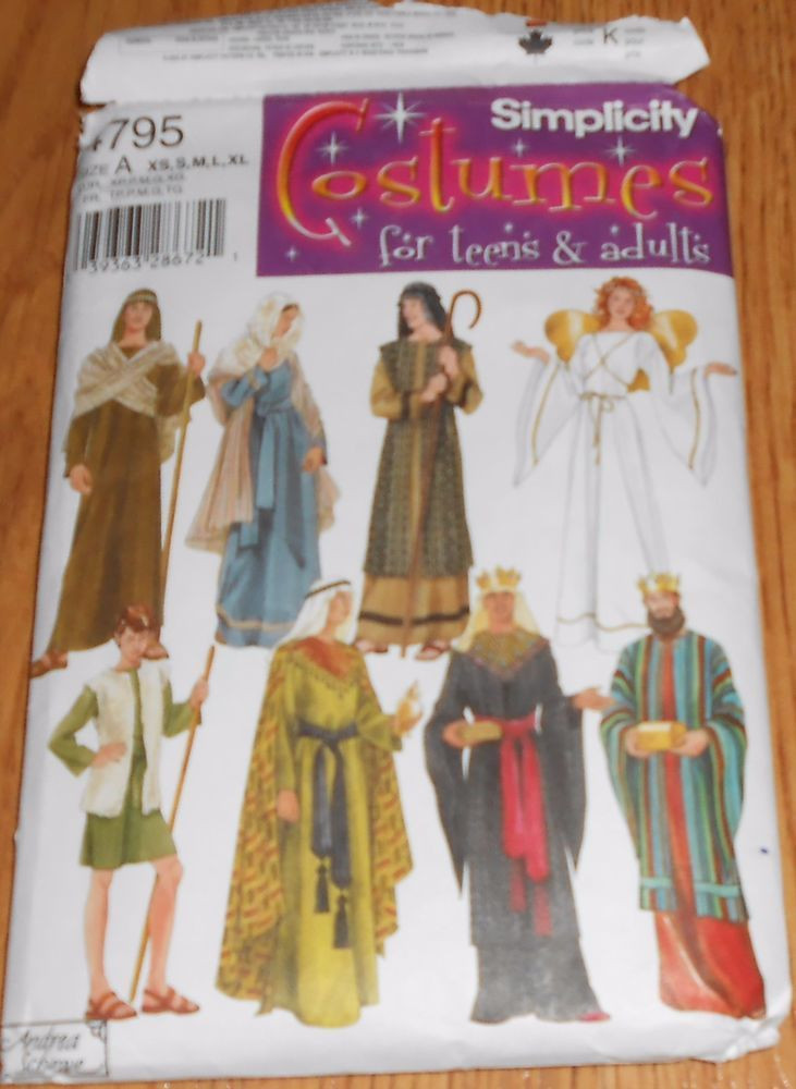 Bible Costumes For Adults DIY
 SIMPLICITY SEWING PATTERN 4795 BIBLICAL NATIVITY COSTUMES