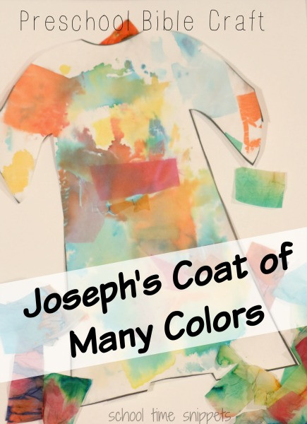 Bible Crafts For Preschoolers
 Joseph s Coat of Many Colors Preschool Bible Craft