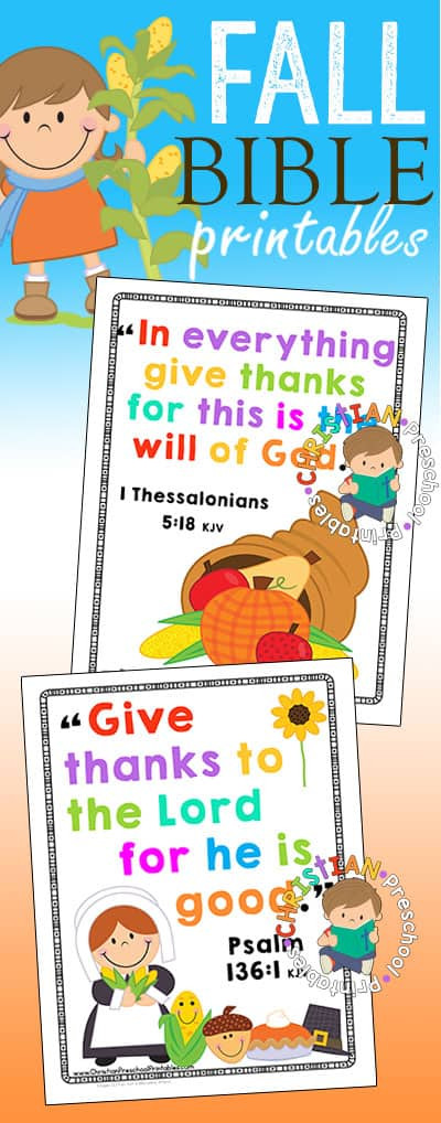 Bible Crafts For Preschoolers Free
 Thanksgiving Bible Printables & Crafts Christian