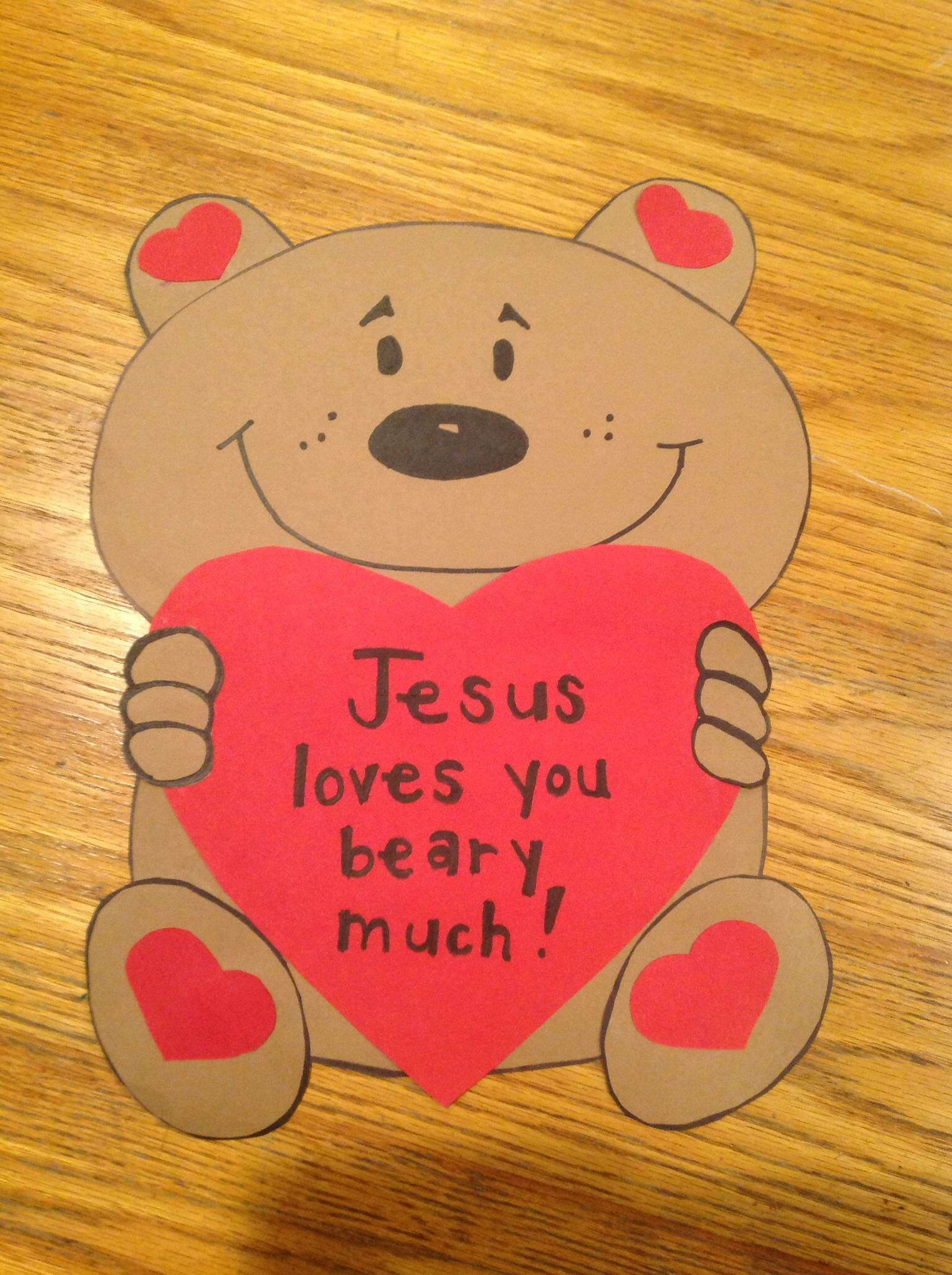 Bible Crafts For Preschoolers Free
 Valentine Bible Craft by Let