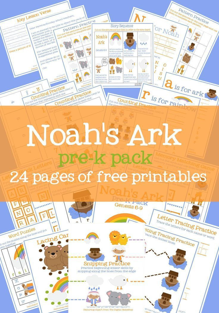 Bible Crafts For Preschoolers Free
 Noah s Ark Preschool Pack [Free Printables]