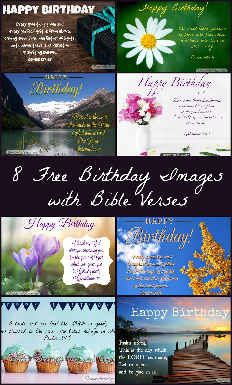 Biblical Birthday Quotes
 Scripture and Free Birthday with Bible Verses