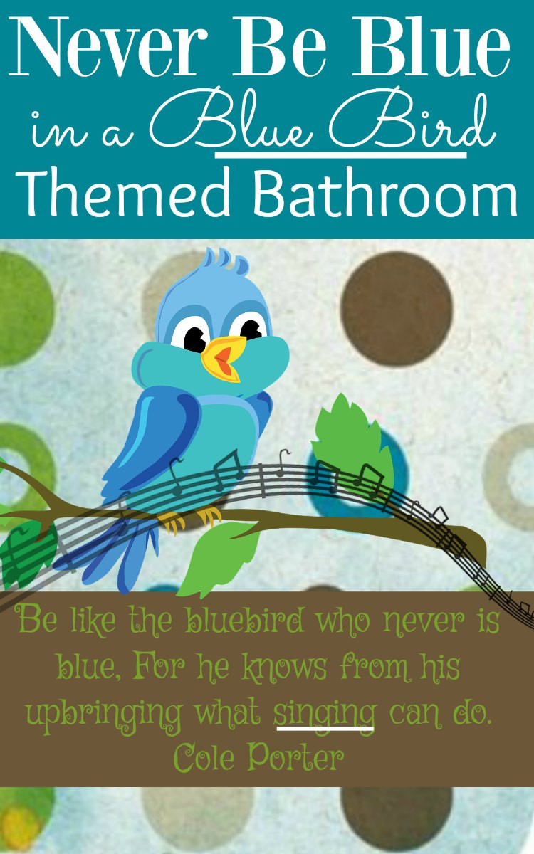 Bird Bathroom Decor
 Eastern Blue Bird Bathroom Accessories Create Happy Decor