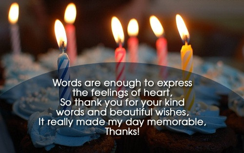 Birthday Appreciation Quotes
 thanks sms for birthday wishes received
