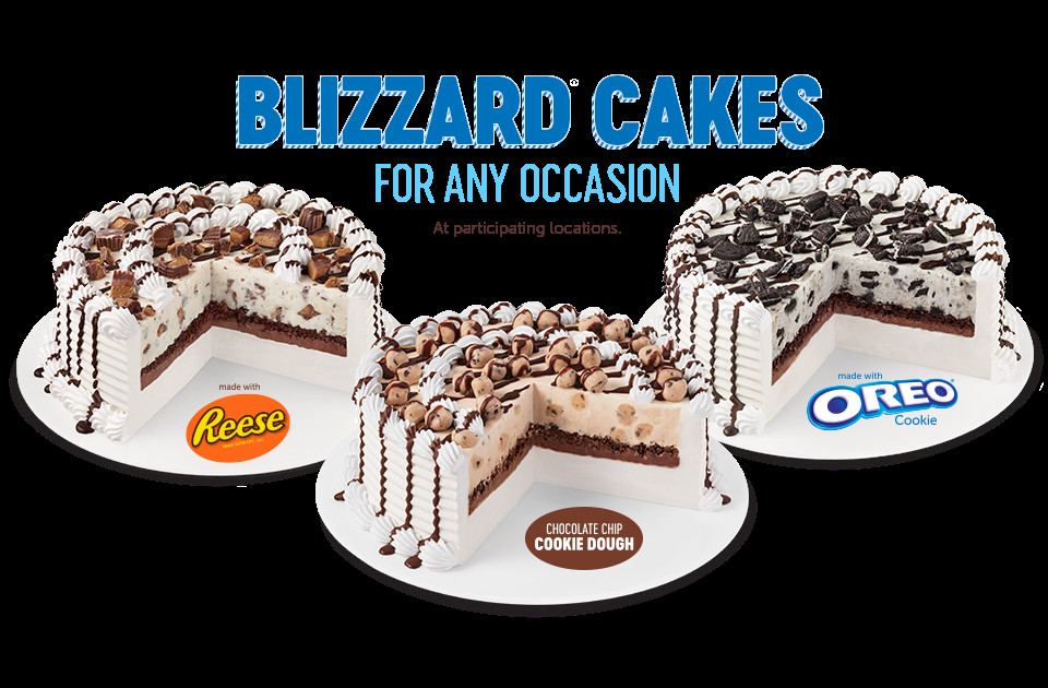 Birthday Cake Blizzard
 There’s Ice Cream Cake Then There’s DQ Cakes w DQ Soft